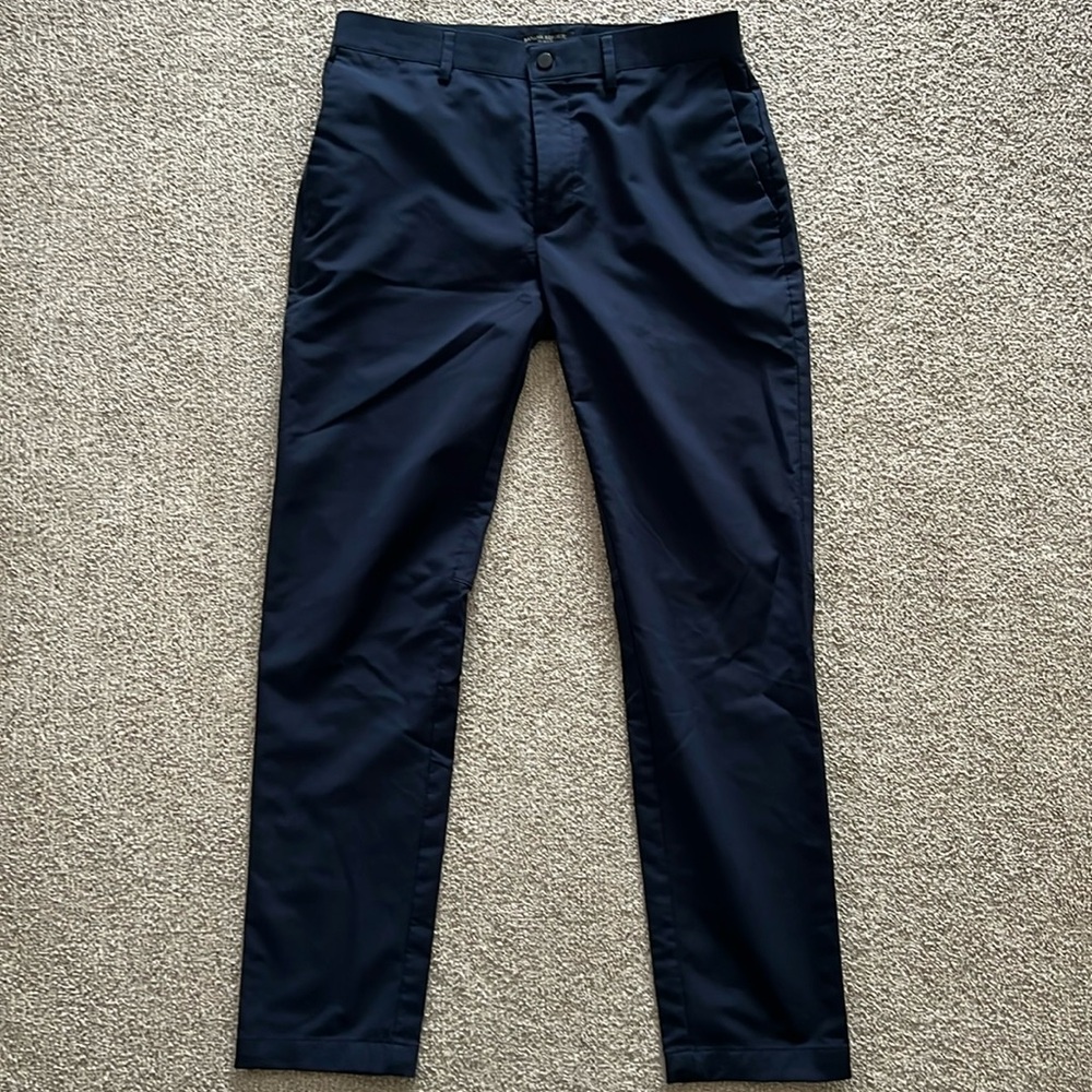 Banana Republic Slim City tech Pant 31x30 navy blue